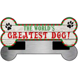 Worlds Greatest Dog Novelty Metal Bone Magnet