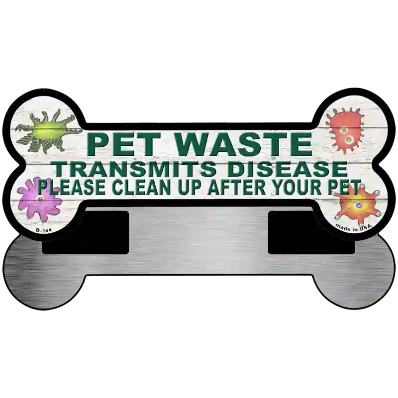 Pet Waste Novelty Metal Bone Magnet