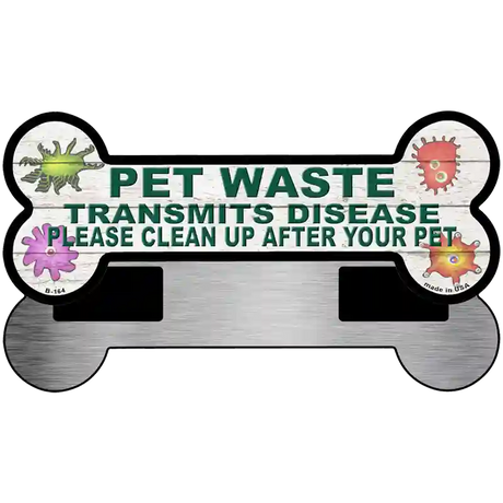 Pet Waste Novelty Metal Bone Magnet