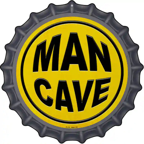 Man Cave Novelty Metal Bottle Cap Sign BC-1010