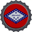 Arkansas State Flag Novelty Metal Bottle Cap Sign BC-103