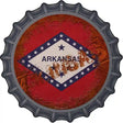 Arkansas Rusty Stamped Novelty Metal Bottle Cap Sign BC-1169