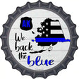 Alaska Back The Blue Novelty Metal Bottle Cap Sign BC-1231