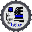 Mississippi Back The Blue Novelty Metal Bottle Cap Sign BC-1253