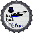 Tennessee Back The Blue Novelty Metal Bottle Cap Sign BC-1271