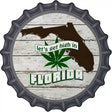 Lets Get High In Florida Novelty Metal Bottle Cap Sign BC-1298