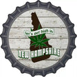 Lets Get High In New Hampshire Novelty Metal Bottle Cap Sign BC-1318