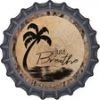 Just Breathe Novelty Metal Bottle Cap Sign