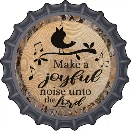 Joyful Noise Novelty Metal Bottle Cap Sign