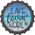 Lake Lovin Girl Novelty Metal Bottle Cap Sign