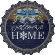 Welcome Home Snowflake Novelty Metal Bottle Cap Sign