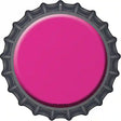 Pink Novelty Metal Bottle Cap Sign BC-152