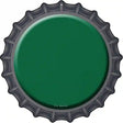 Green Novelty Metal Bottle Cap Sign BC-153