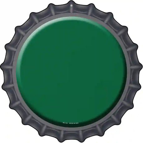 Green Novelty Metal Bottle Cap Sign BC-153