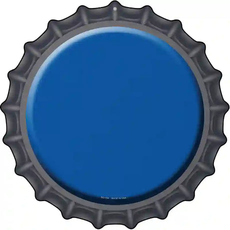 Blue Novelty Metal Bottle Cap Sign BC-154