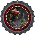 Believe in Magic Santa Novelty Metal Bottle Cap Sign