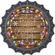 Christmas Lights Novelty Metal Bottle Cap Sign