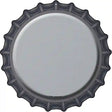 Gray Novelty Metal Bottle Cap Sign BC-158