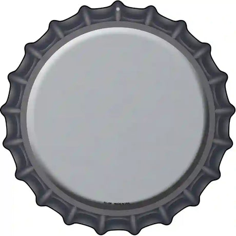 Gray Novelty Metal Bottle Cap Sign BC-158