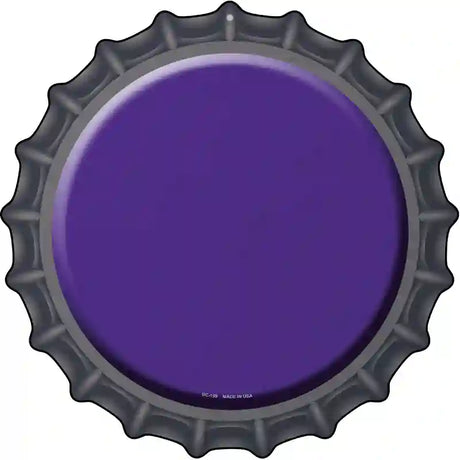 Purple Novelty Metal Bottle Cap Sign BC-159