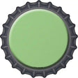 Lime Green Novelty Metal Bottle Cap Sign BC-162