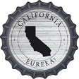 California Eureka Novelty Metal Bottle Cap Sign BC-1795