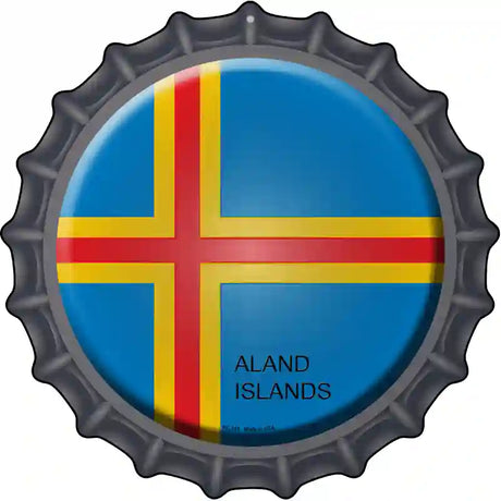 Aland Islands Novelty Metal Bottle Cap Sign BC-181