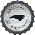 North Carolina Old North State Novelty Metal Bottle Cap Sign BC-1823