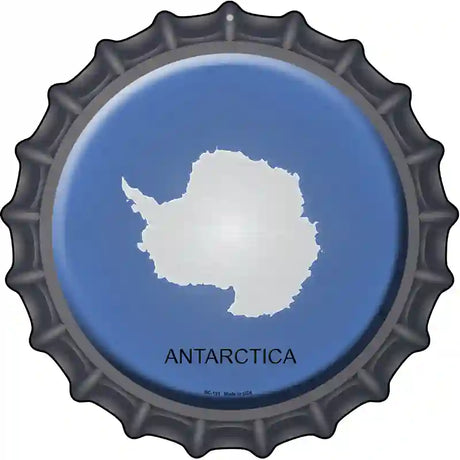 Antarctica Novelty Metal Bottle Cap Sign BC-191