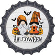 Happy Halloween Spooky Gnomes Novelty Metal Bottle Cap Sign