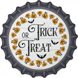 Trick Or Treat Pumpkin Ring Novelty Metal Bottle Cap Sign