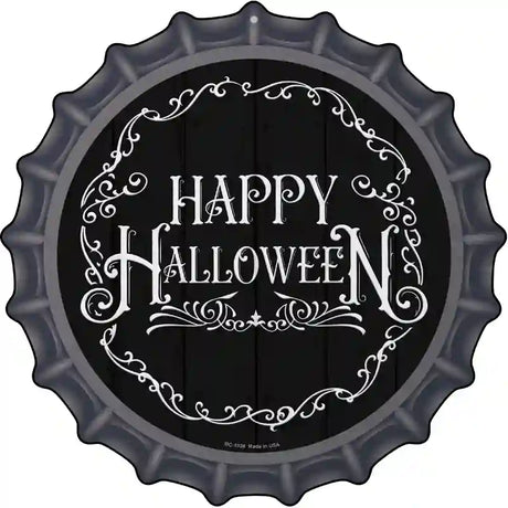 Happy Halloween Novelty Metal Bottle Cap Sign