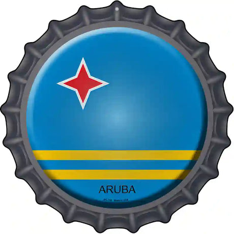 Aruba Novelty Metal Bottle Cap Sign BC-195