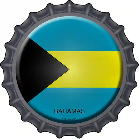 Bahamas Novelty Metal Bottle Cap Sign BC-199