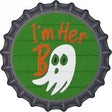 Im Her Boo Green Novelty Metal Bottle Cap Sign