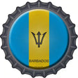 Barbados Novelty Metal Bottle Cap Sign BC-202