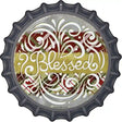 Blessed Christmas Novelty Metal Bottle Cap Sign