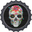 Calavera with Lights Novelty Metal Bottle Cap Sign