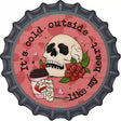 Cold Outside Like My Heart Novelty Metal Bottle Cap Sign