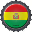 Bolivia Novelty Metal Bottle Cap Sign BC-210