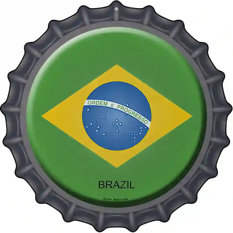 Brazil Novelty Metal Bottle Cap Sign BC-214