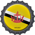 Brunei Novelty Metal Bottle Cap Sign BC-216