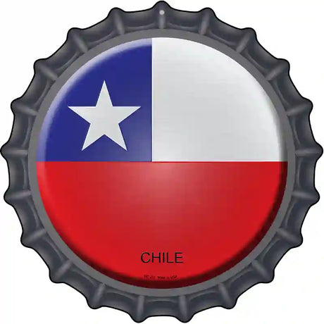 Chile Novelty Metal Bottle Cap Sign BC-231