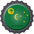 Cocos Islands Novelty Metal Bottle Cap Sign BC-236