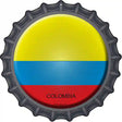 Colombia Novelty Metal Bottle Cap Sign BC-237