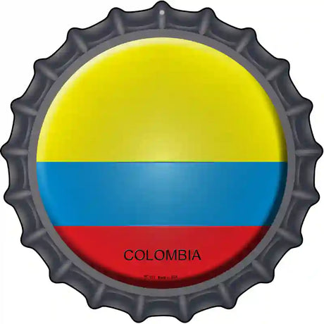 Colombia Novelty Metal Bottle Cap Sign BC-237