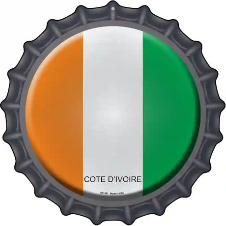 Cote D'ivoire Novelty Metal Bottle Cap Sign BC-243