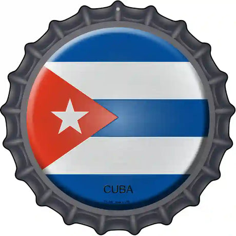 Cuba Novelty Metal Bottle Cap Sign BC-246