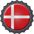 Denmark Novelty Metal Bottle Cap Sign BC-252