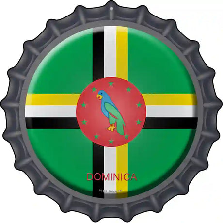 Dominica Novelty Metal Bottle Cap Sign BC-254